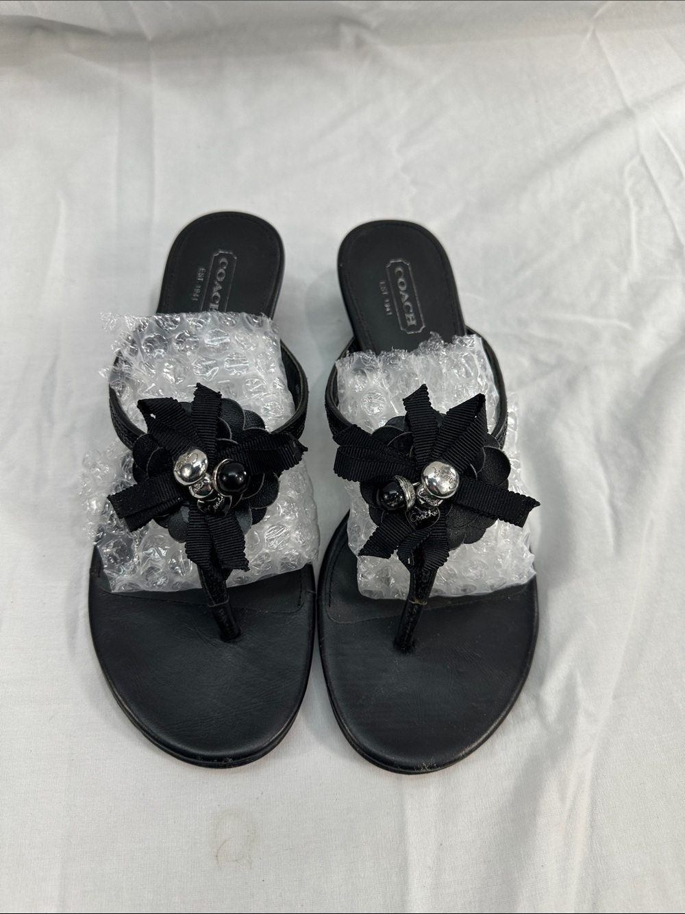 Coach Floral Wedge Heel Shoes 7.5B